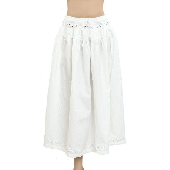 Free People Gesibelle Maxi Skirt Floral Eyelet Embroidered Cotton S NEW 281840 - Picture 7 of 7
